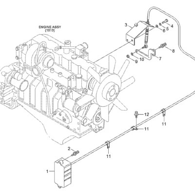 Alavanca para a máquina Hyundai