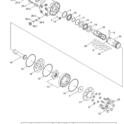 Acionamento para a máquina Hyundai
