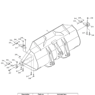 Adaptador de dente-centro para a máquina Hyundai
