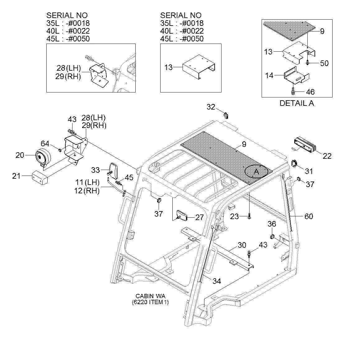 Lâmpada-combinação para a máquina Hyundai - Imagem 2