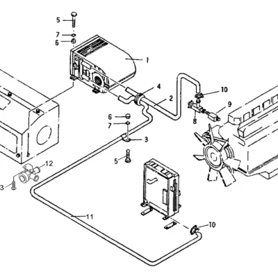 Adaptador do aquecedor para a máquina Hyundai