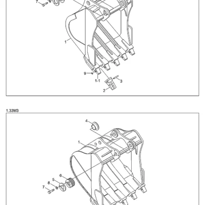 Adaptador-dente para a máquina Hyundai