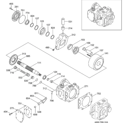 Acoplamento-espaçador para a máquina Hyundai
