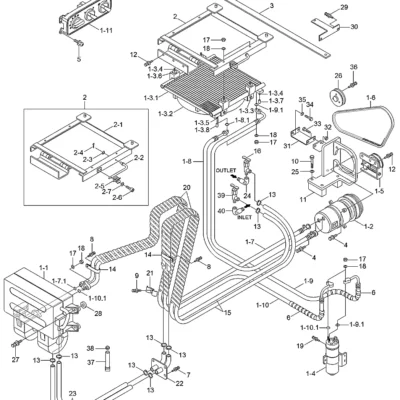 Adaptador - aquecedor para a máquina Hyundai