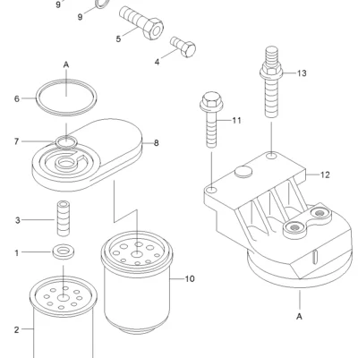 Adaptador-cabeça do filtro para a máquina Hyundai