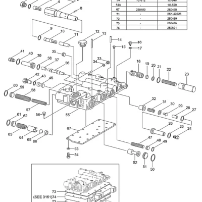 Adaptador-uniao para a máquina Hyundai