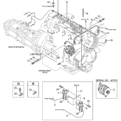 Adaptador para a máquina Hyundai