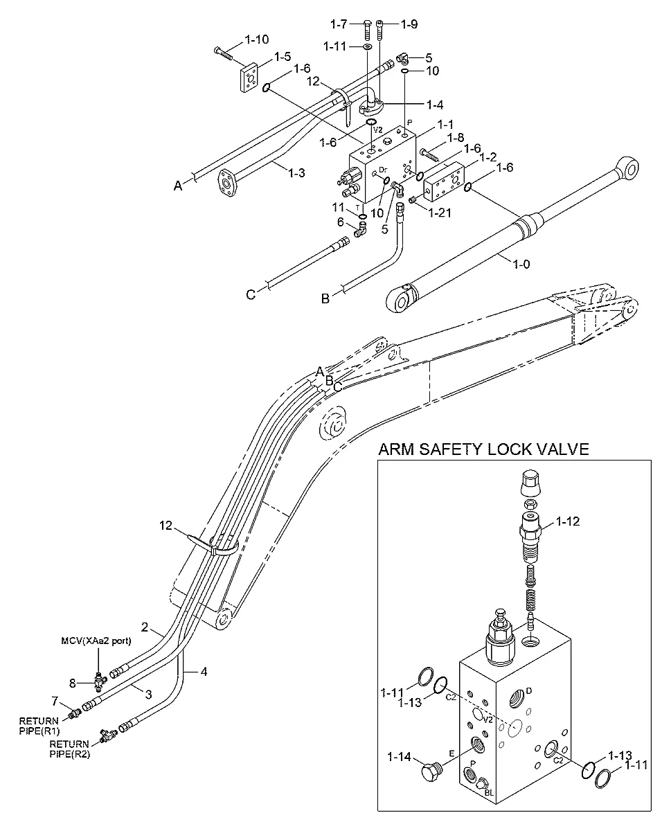 Adaptador para a máquina Hyundai