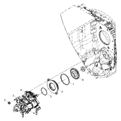 Adaptador-bomba de combustível para a máquina Hyundai