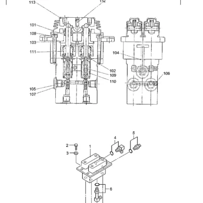 Adaptador longo 90 para a máquina Hyundai