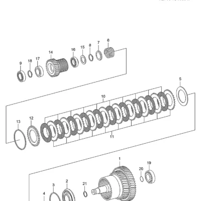 Acoplamento para a máquina Hyundai