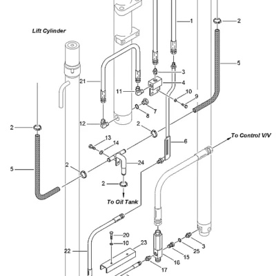 Adaptador T para a máquina Hyundai