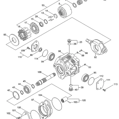 Adaptador de flange para a máquina Hyundai