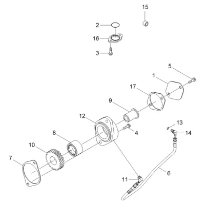 Adaptador-bomba hidráulica para a máquina Hyundai