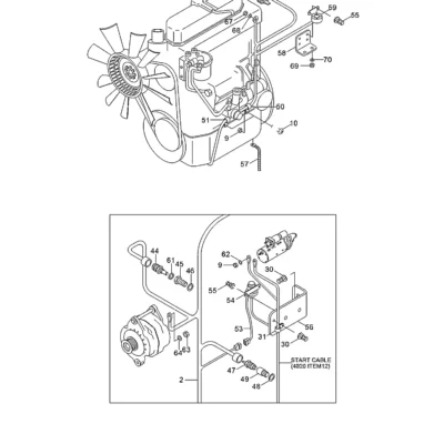 Adaptador-pressão de óleo para a máquina Hyundai