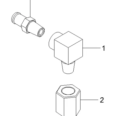 Adaptador-redução de tubo para a máquina Hyundai