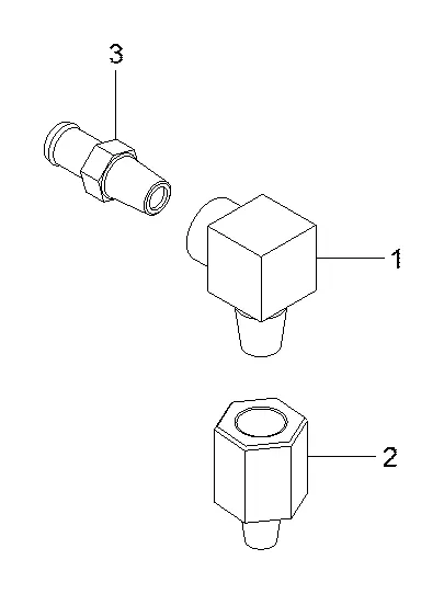 Adaptador-redução de tubo para a máquina Hyundai