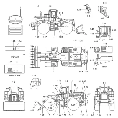 0/caracter(b)-lh para a máquina Hyundai