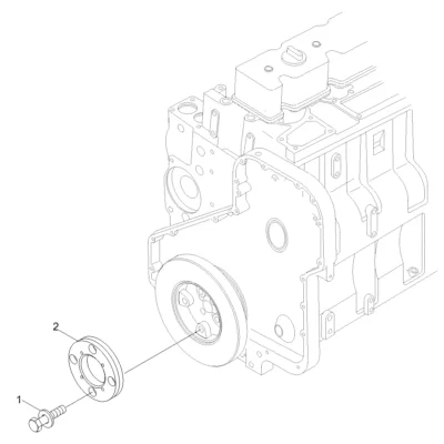Adaptador-eixo de manivela para a máquina Hyundai