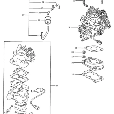 Adaptador-carb para a máquina Hyundai