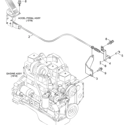 Alavanca para a máquina Hyundai