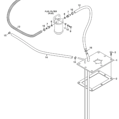 Adaptador-separador para a máquina Hyundai