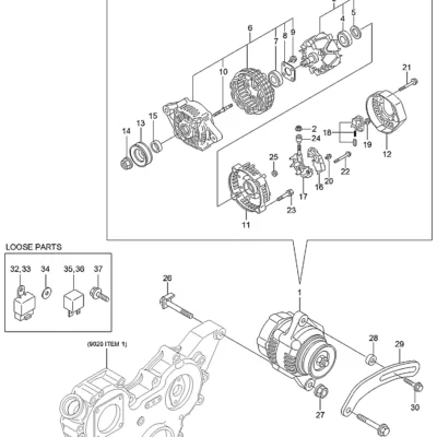 Ajustador-cinto para a máquina Hyundai
