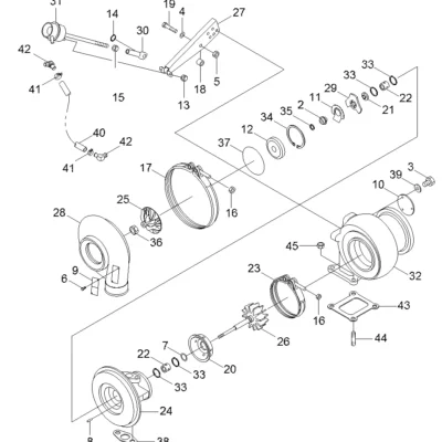 Acoplamento do cotovelo da mangueira para a máquina Hyundai