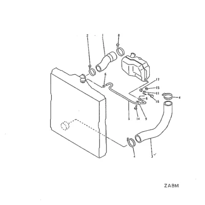 Abraçadeira de mangueira para a máquina Hyundai