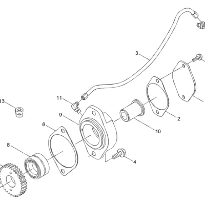 Adaptador-bomba hidráulica para a máquina Hyundai