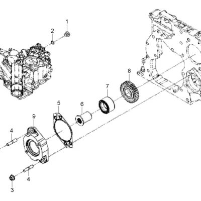 Adaptador-bomba hidráulica para a máquina Hyundai