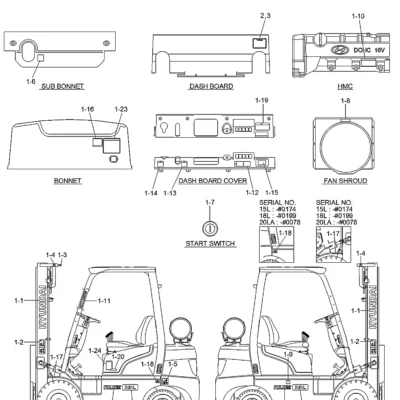 Adesivo-nome,15lc-7 para a máquina Hyundai