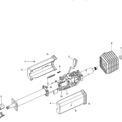 Alavanca de controle para a máquina Hyundai