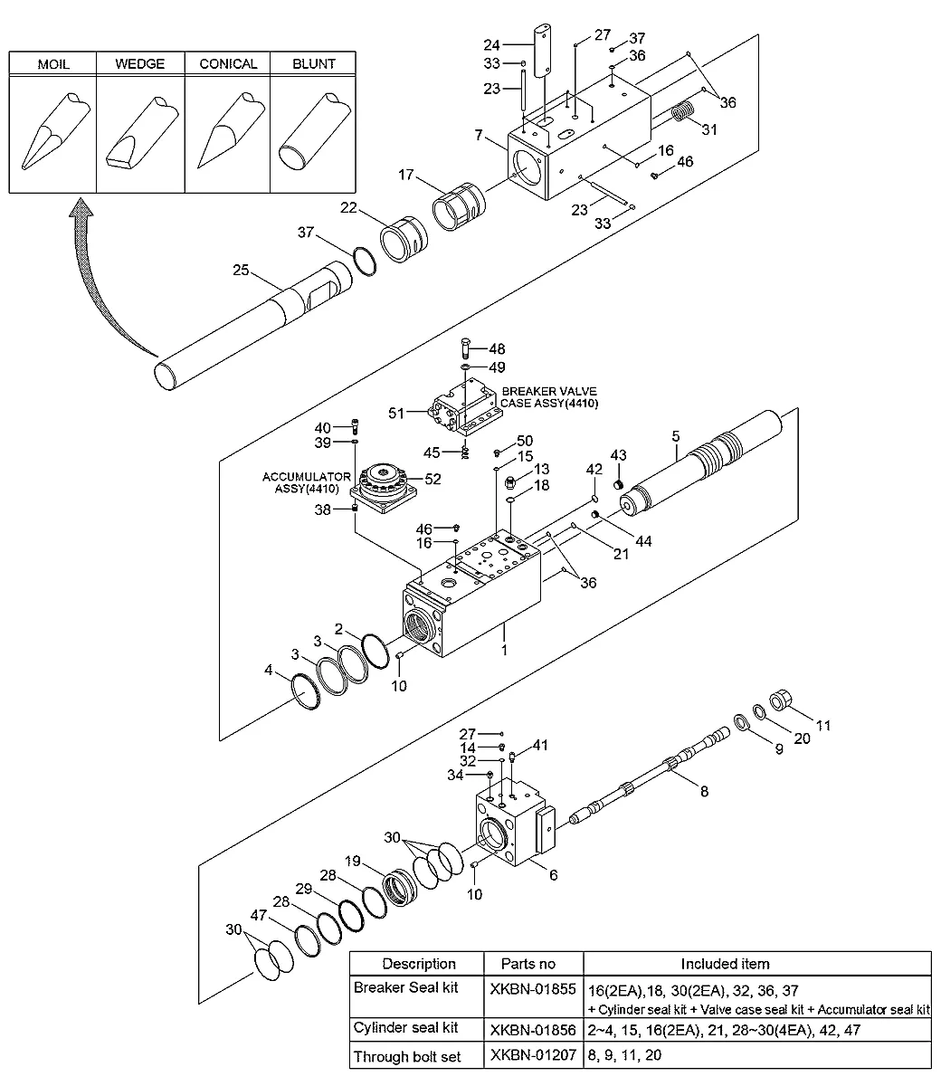 Adaptador-nipple de graxa para a máquina Hyundai