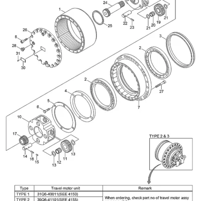 Acoplamento para a máquina Hyundai