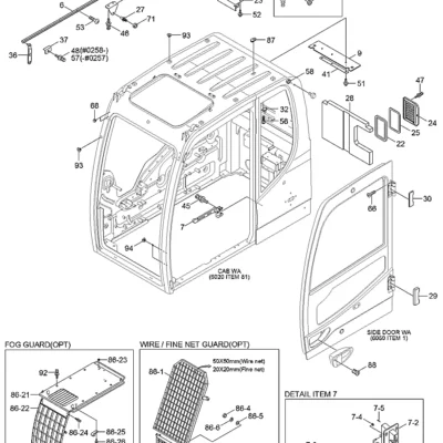 Alavanca para a máquina Hyundai