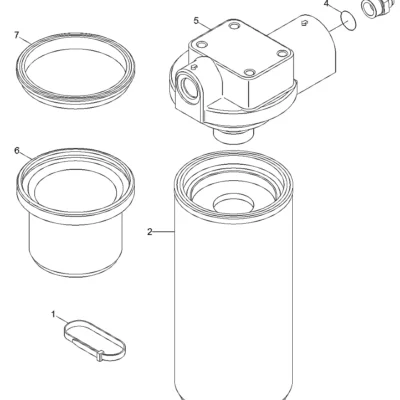 Adaptador-cabeça do filtro para a máquina Hyundai