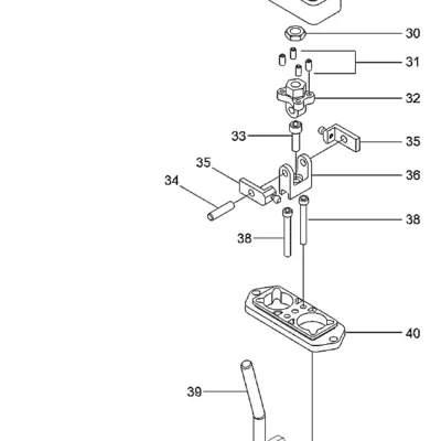 Adaptador-alavanca para a máquina Hyundai