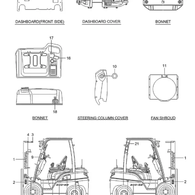 Adesivo nome (e)15d-9s para a máquina Hyundai