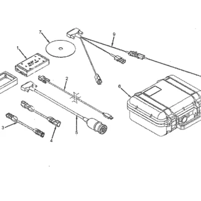 Adaptador - backbone j1939 para a máquina Hyundai