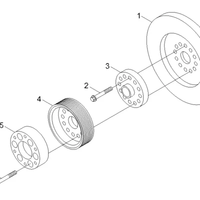 Adaptador-eixo de manivela para a máquina Hyundai