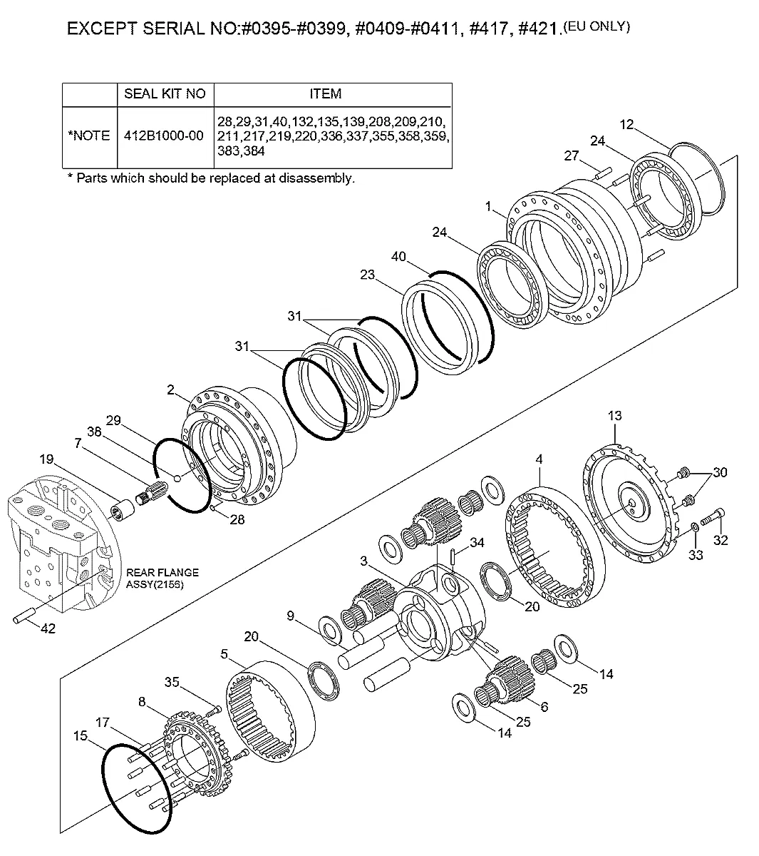 Acoplamento para a máquina Hyundai