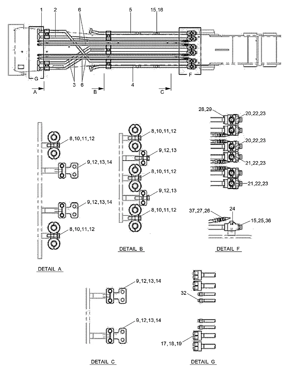 Adaptador-giratório para a máquina Hyundai