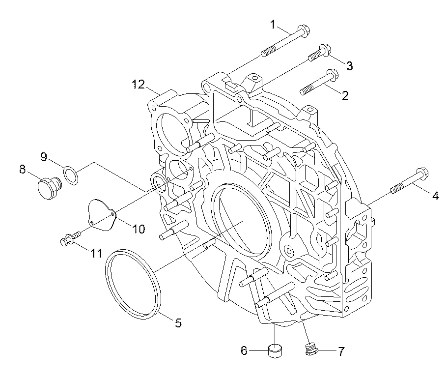 Conjunto do kit de vedação do eixo de manivela para a máquina Hyundai - Imagem 2