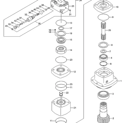 Acionamento para a máquina Hyundai