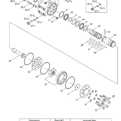 Acionamento para a máquina Hyundai