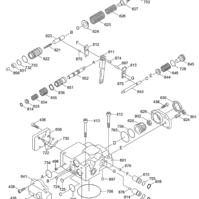 Alavanca 2 para a máquina Hyundai