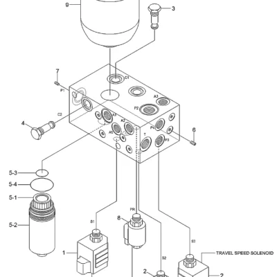 Acumulador para a máquina Hyundai