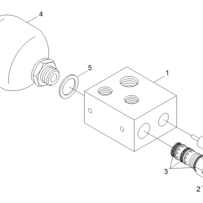 Acumulador para a máquina Hyundai