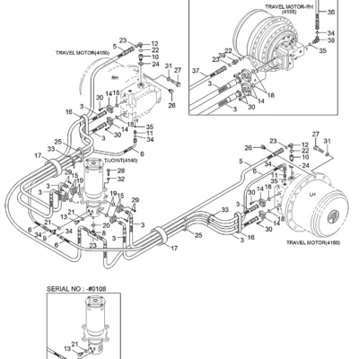 Abraçadeira de mangueira para a máquina Hyundai